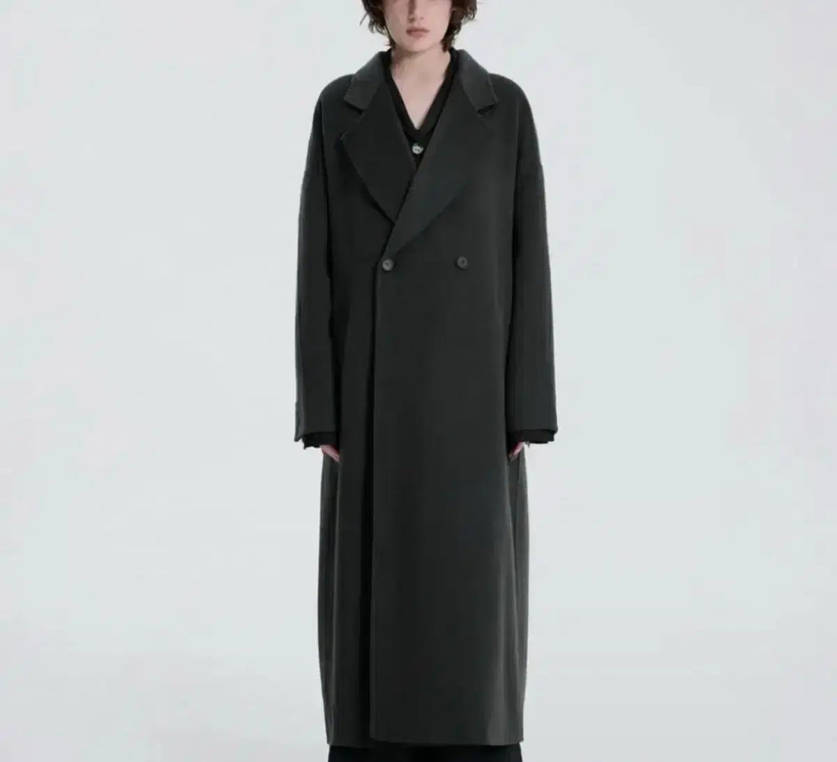 TREEMINGBIRD ワイド ロング コート DARK GREY