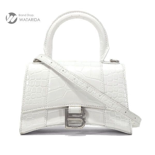 バレンシアガ BALENCIAGA バッグ アワーグラス XS 592833 2WAY レザー 型押し 保存袋 送料無料