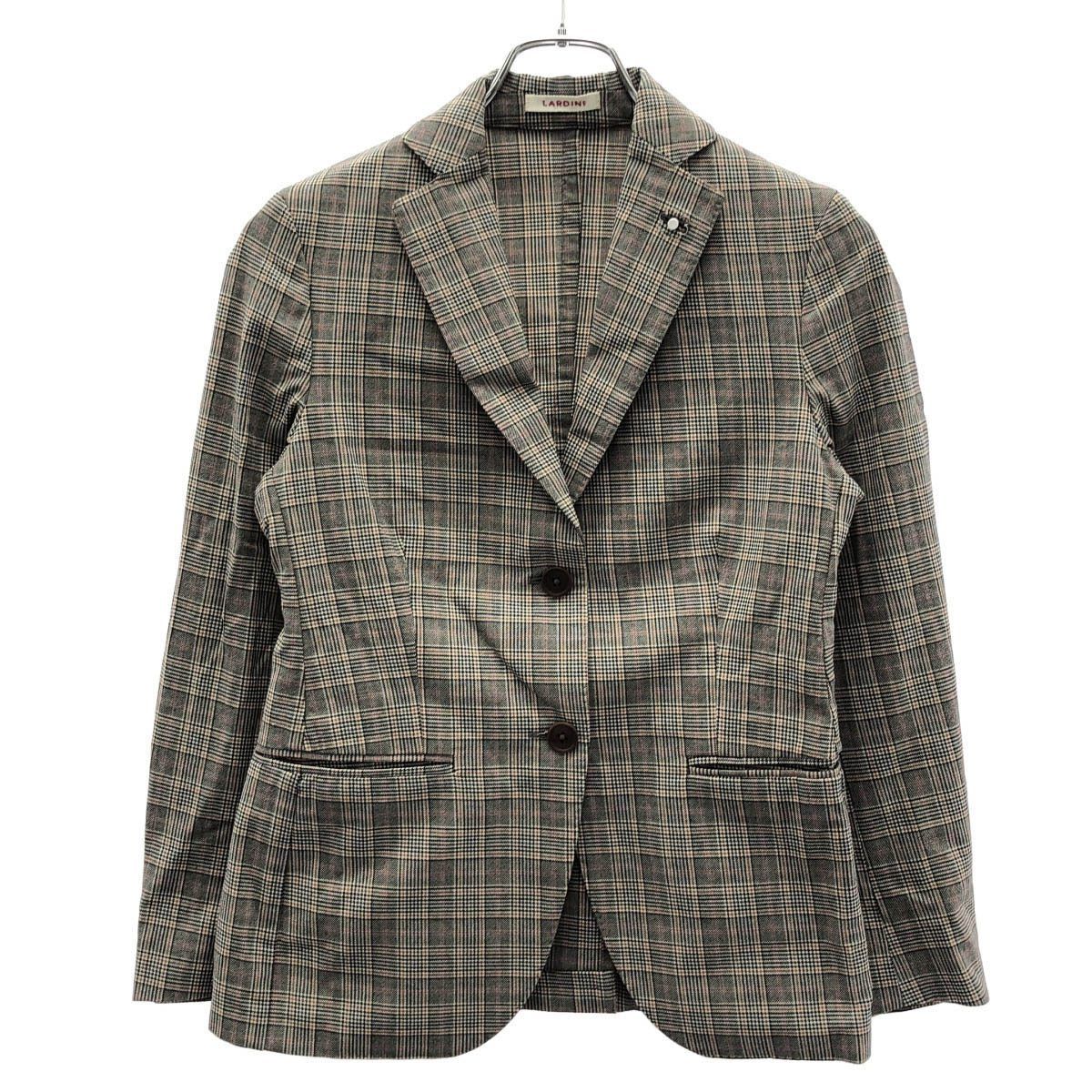 LARDINI ラルディーニ グレンチェックテーラードジャケット P8JLAVANDA