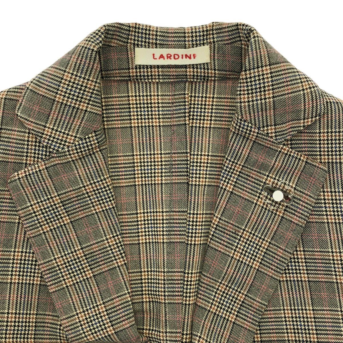 LARDINI ラルディーニ グレンチェックテーラードジャケット P8JLAVANDA