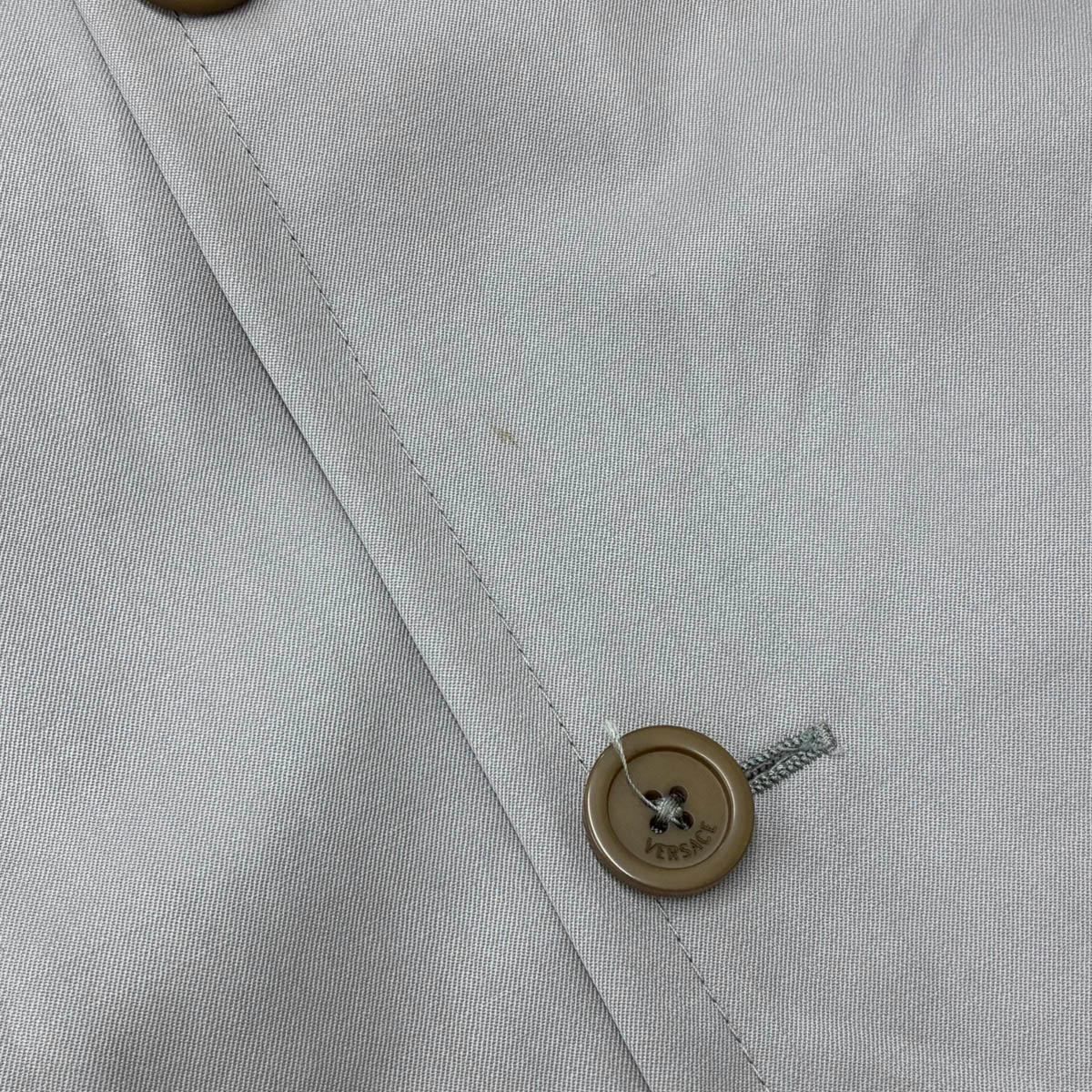 GIANNI VERSACE ジャンニ ヴェルサーチ ステンカラーコート グレー系