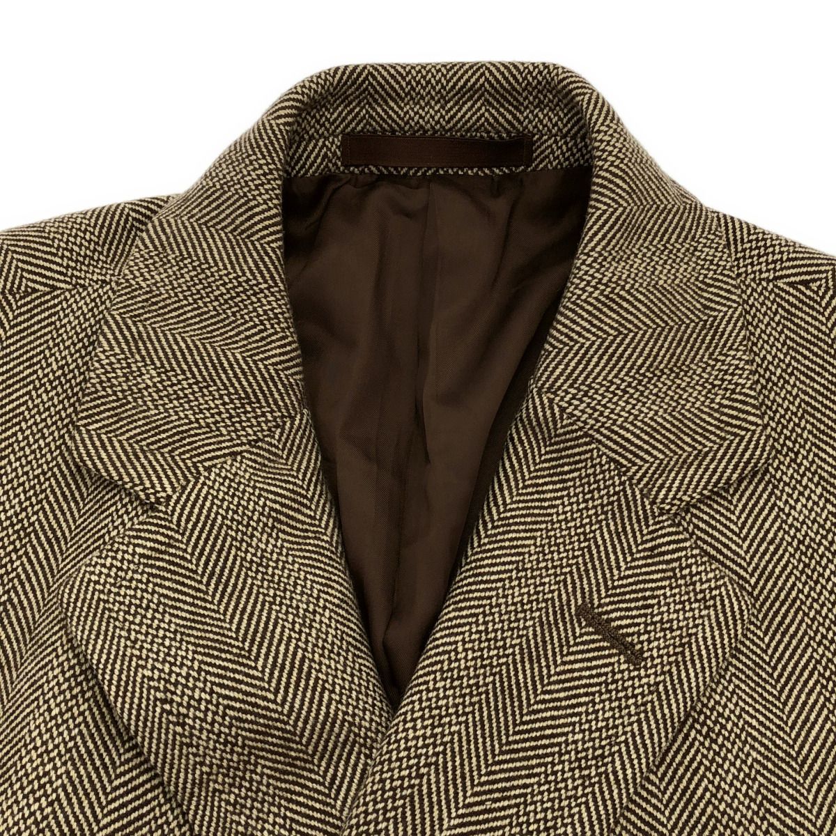 dunhill ダンヒル ヘリンボーンウールチェスターコート 41DLD0