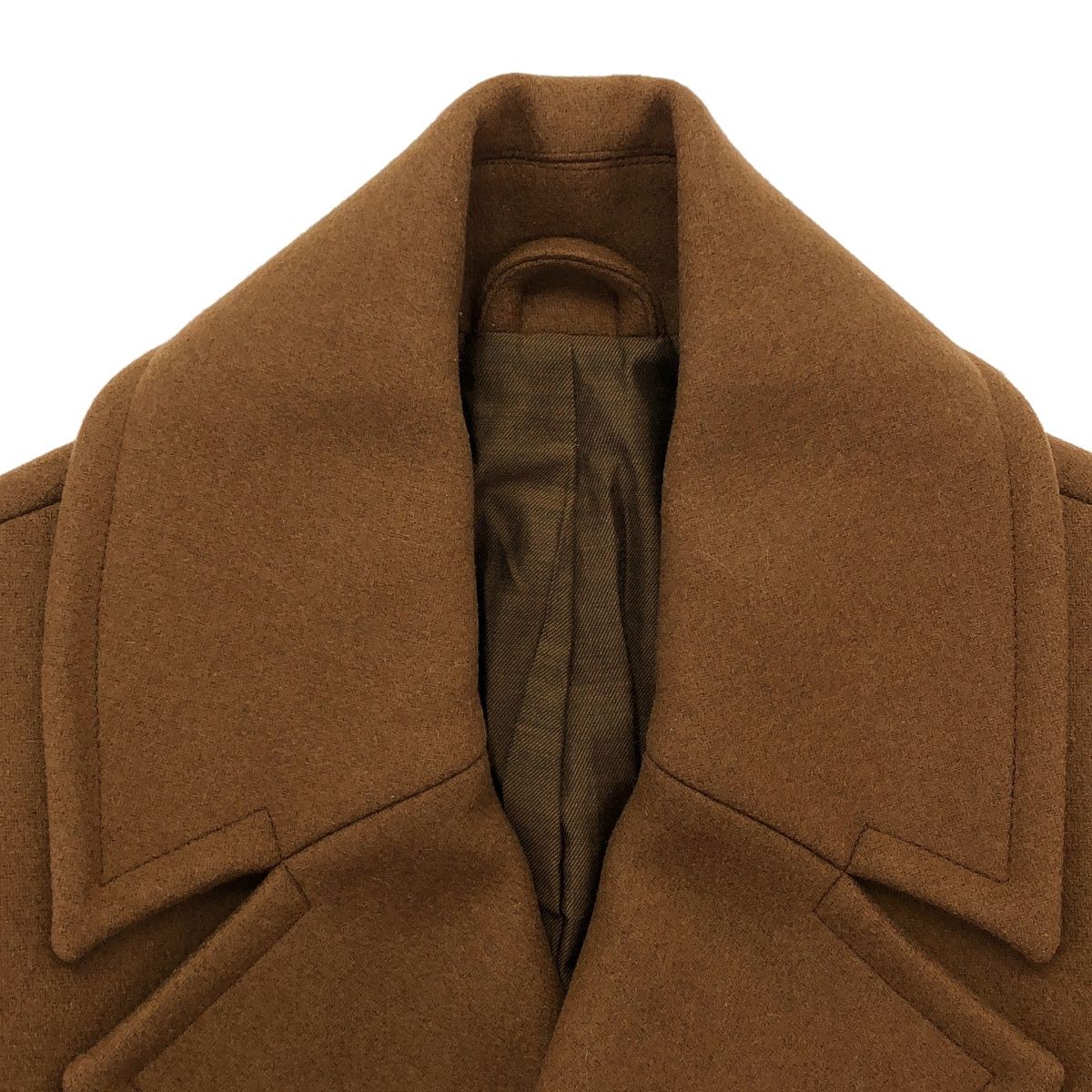 STUDIO NICHOLSON スタジオ ニコルソン KENTON RECYCLED WOOL PEA COAT リサイクルウールPコート SNM-358 ブラウン S STUDIO NICHOLSON スタジオ ニコルソン KENTON RECYCLED WOOL PEA COAT