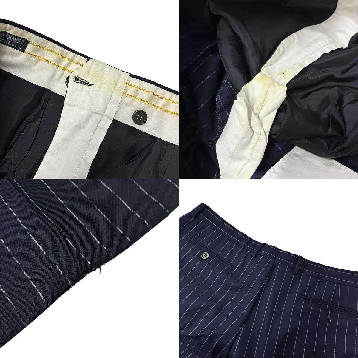 GIORGIO ARMANI ジョルジオ アルマーニ ストライプセットアップスーツ