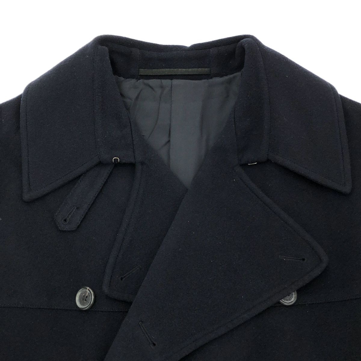 【極美品/カシミヤ100%/L】Dnhill ダンヒル トレンチコート マキシ丈 dunhill ダンヒル ウールカシミヤトレンチコート ネイビー L - メルカリ