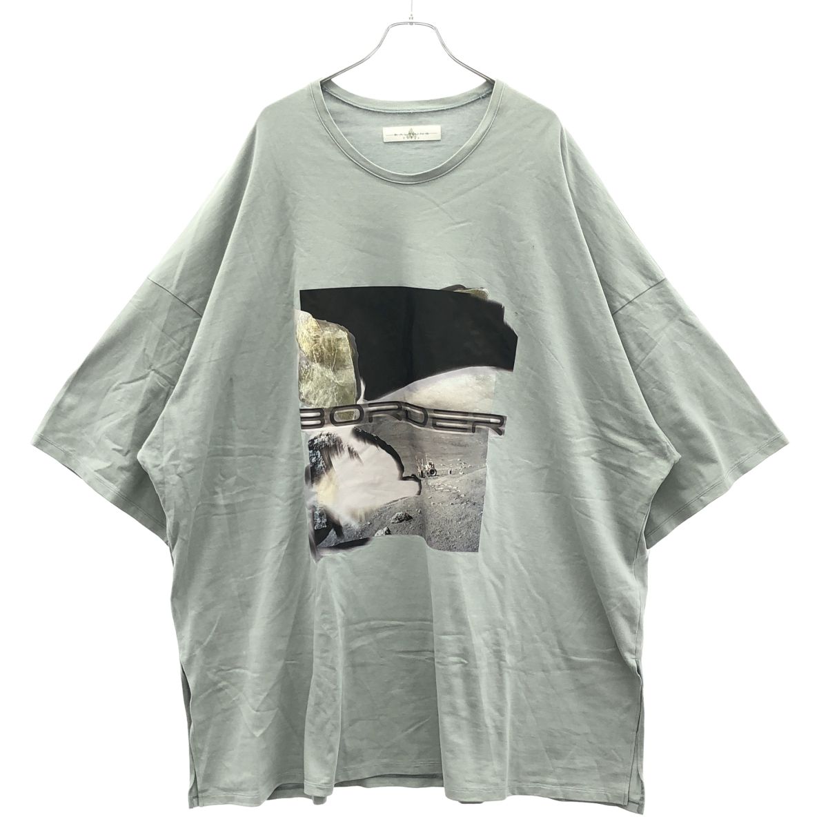 BALMUNG バルムング フォトプリントオーバーサイズTシャツ サックス