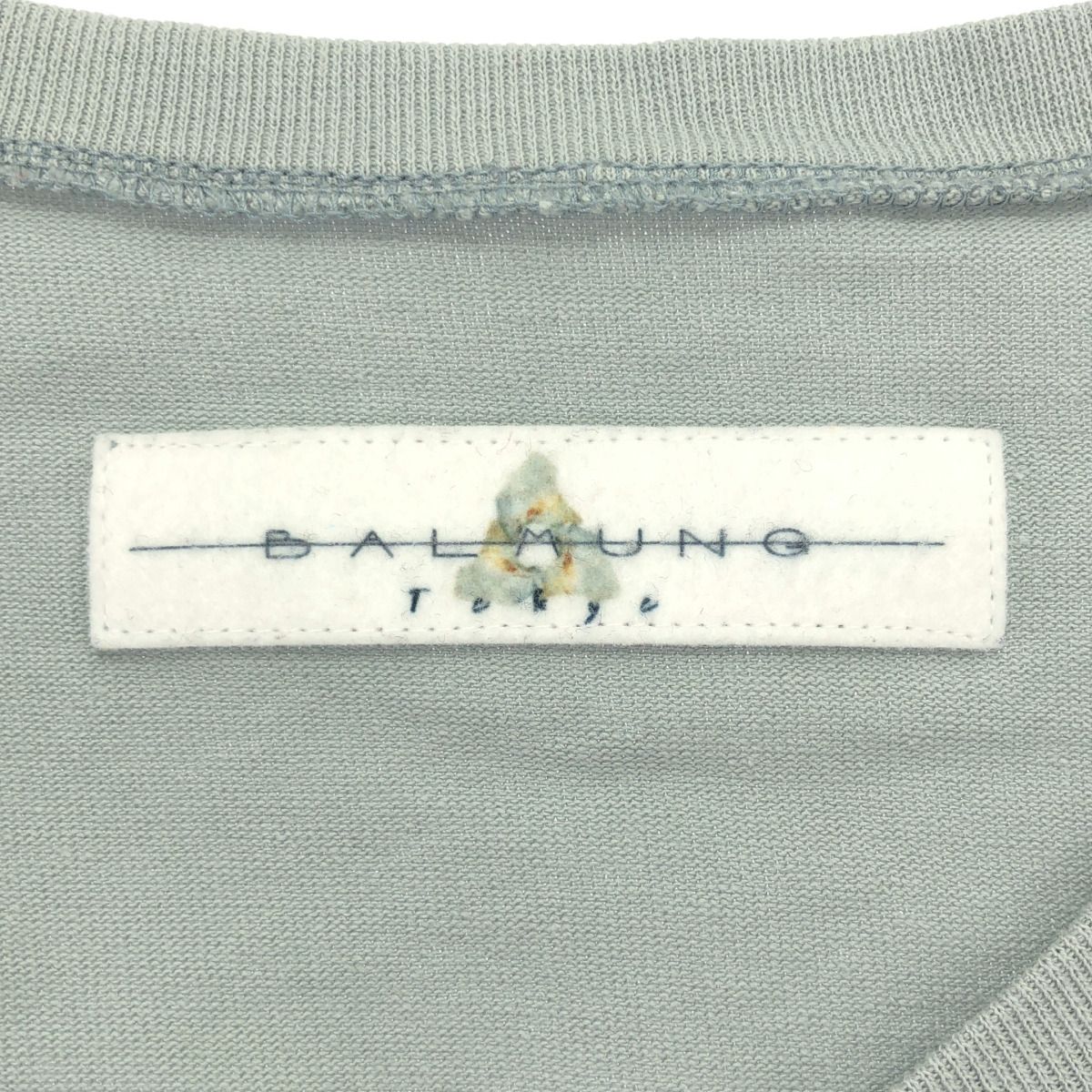 BALMUNG バルムング フォトプリントオーバーサイズTシャツ サックス