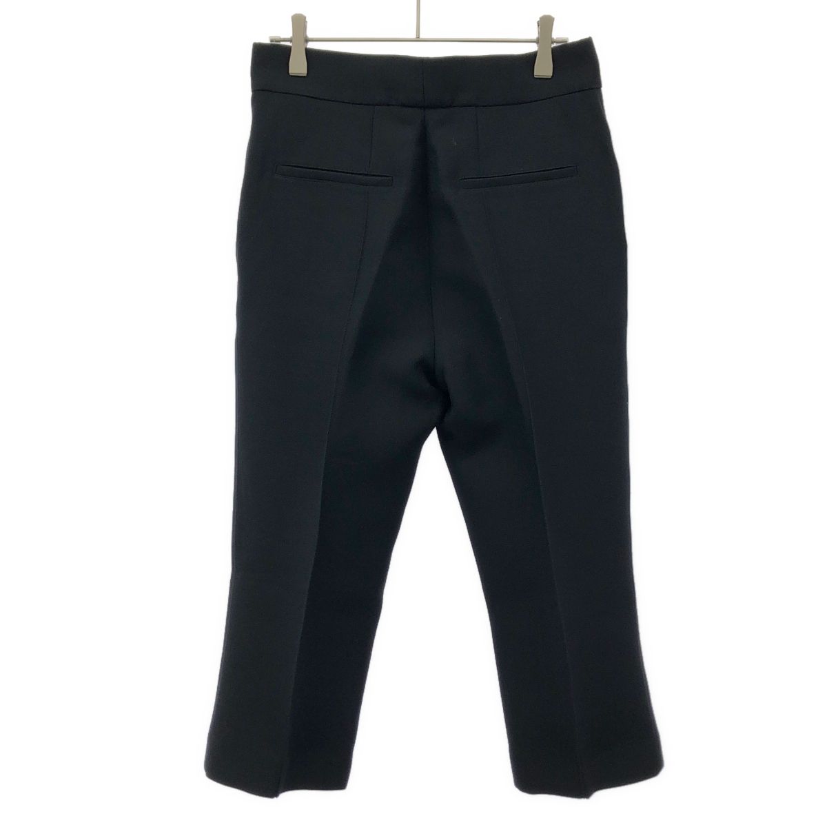 【Christian Dior】クロップドパンツ ウール×シルク ブラック Christian Dior クリスチャンディオール ウールシルククロップド