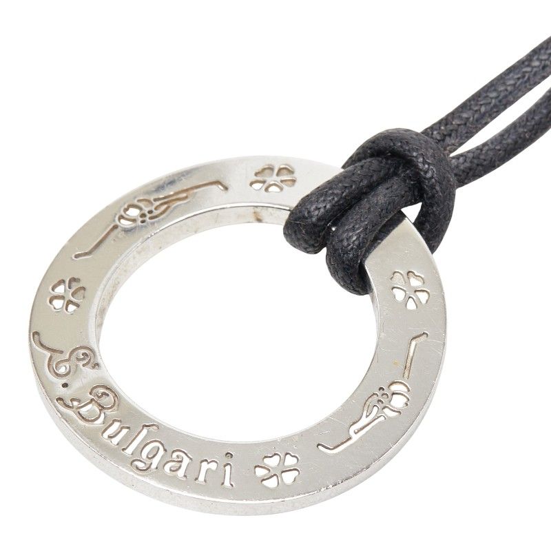 ブルガリ セーブザチルドレン ラウンド モチーフ ネックレス SV925 シルバー レディース BVLGARI【1-0274147】