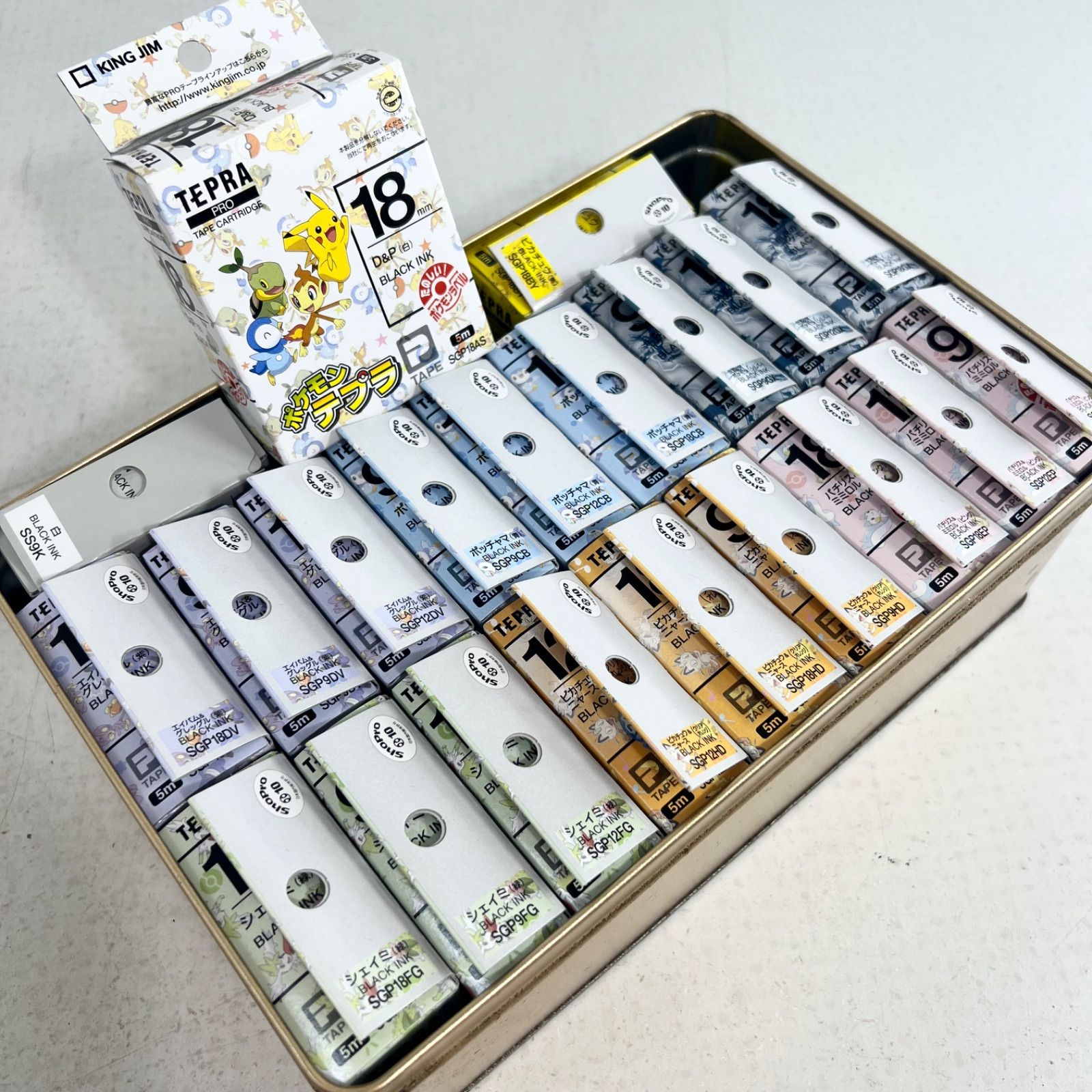 【新品あり】TEPRA ポケモンラベル テープセット テプラ キングジム ポケットモンスター ピカチュウ