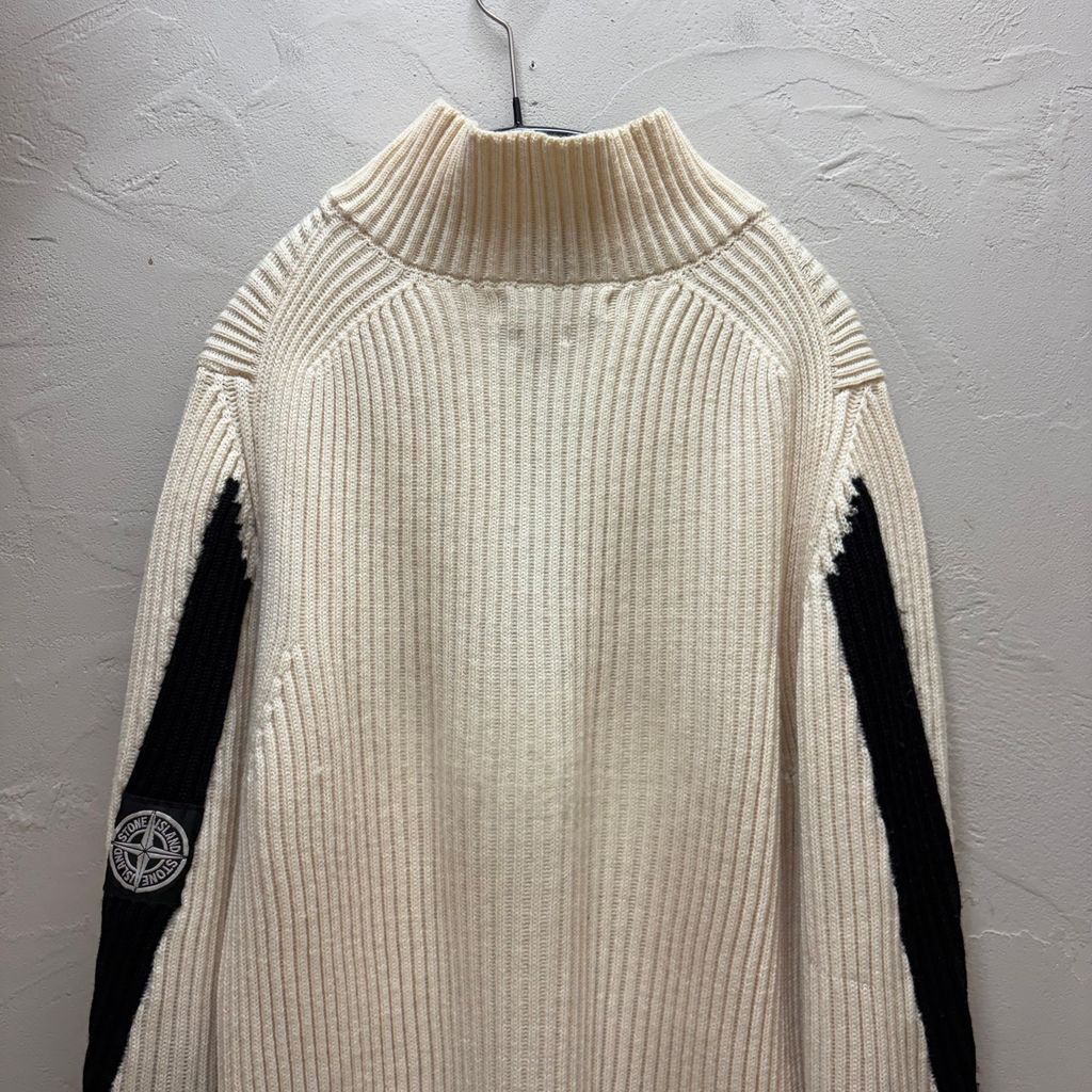 STONE  ハーフジップニット STONE ISLAND ストーンアイランド 04AW Half Zip Rib Knit Sweater