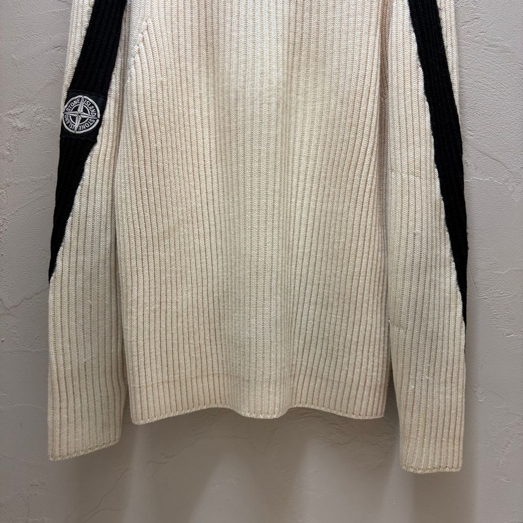STONE ISLAND ストーンアイランド 04AW Half Zip Rib Knit Sweater