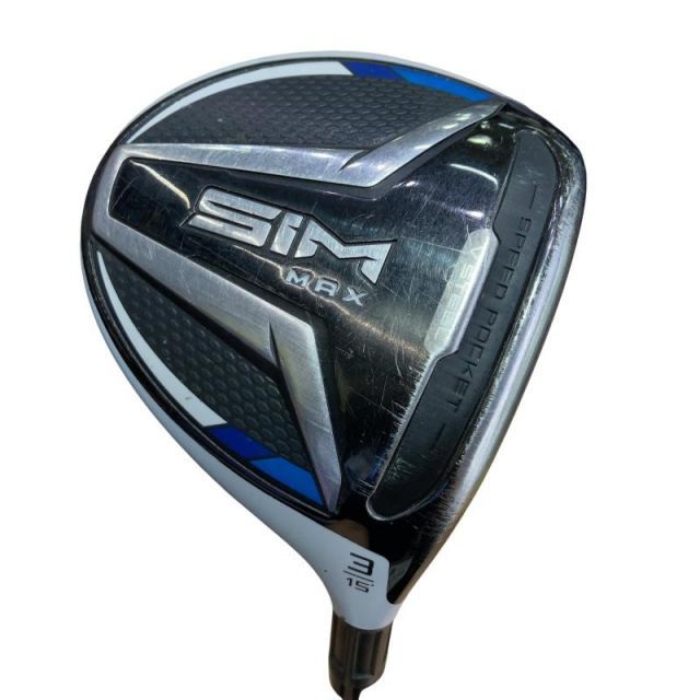 【中古】 テーラーメイド SIM MAX 3W フェアウェイウッド FW TENSEI BLUE TM50(FW) (フレックスSR) メンズ 男性用 右利き 右用 Dランク ゴルフクラブ