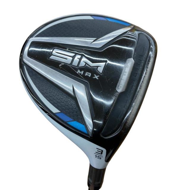 【中古】 テーラーメイド SIM MAX 3W フェアウェイウッド FW TENSEI BLUE TM50(FW) (フレックスR) メンズ 男性用 右利き 右用 Cランク ゴルフクラブ