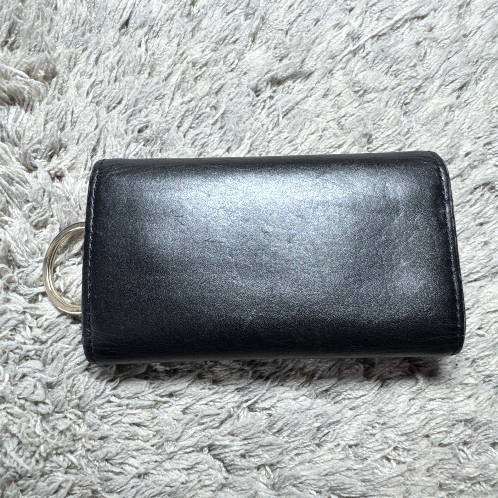 Paul Smith ポールスミス キーケース 4連 レザー ブラック ストライプ