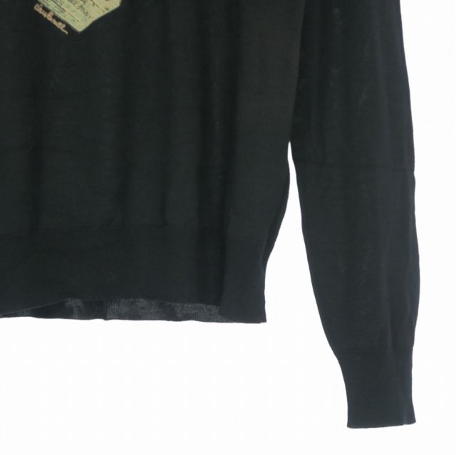 ジャストカヴァリ JUST cavalli トロンプルイユ シルクニット ジャストカヴァリ JUST cavalli トロンプルイユ シルク クルーネック