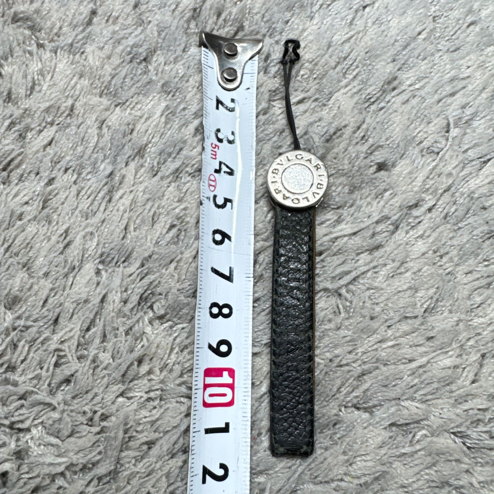 BVLGARI ブルガリストラップ ビーゼロワン レザー ブラック シルバー