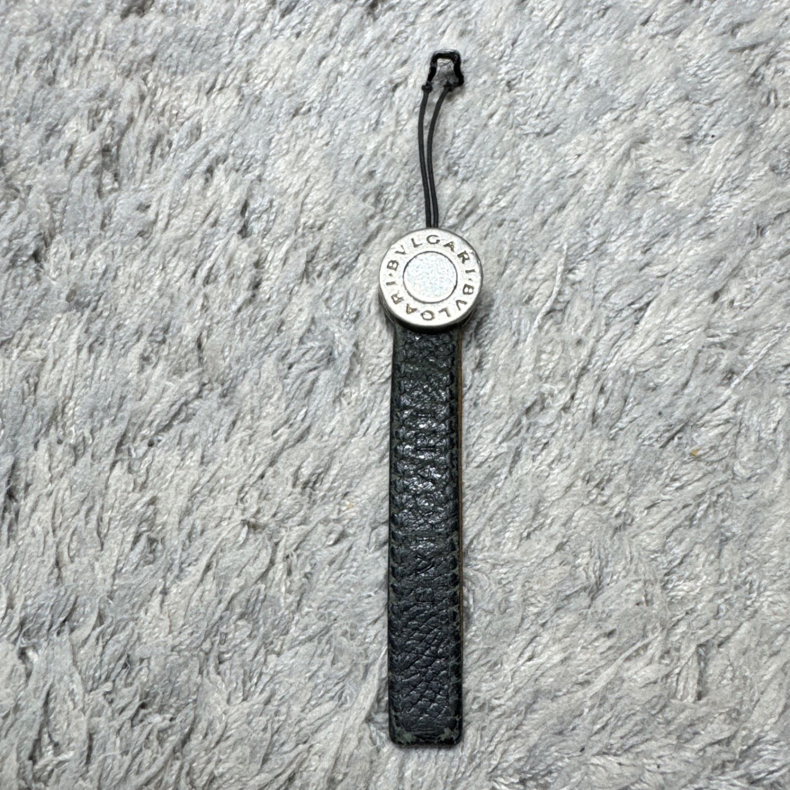 BVLGARI ブルガリストラップ ビーゼロワン レザー ブラック シルバー