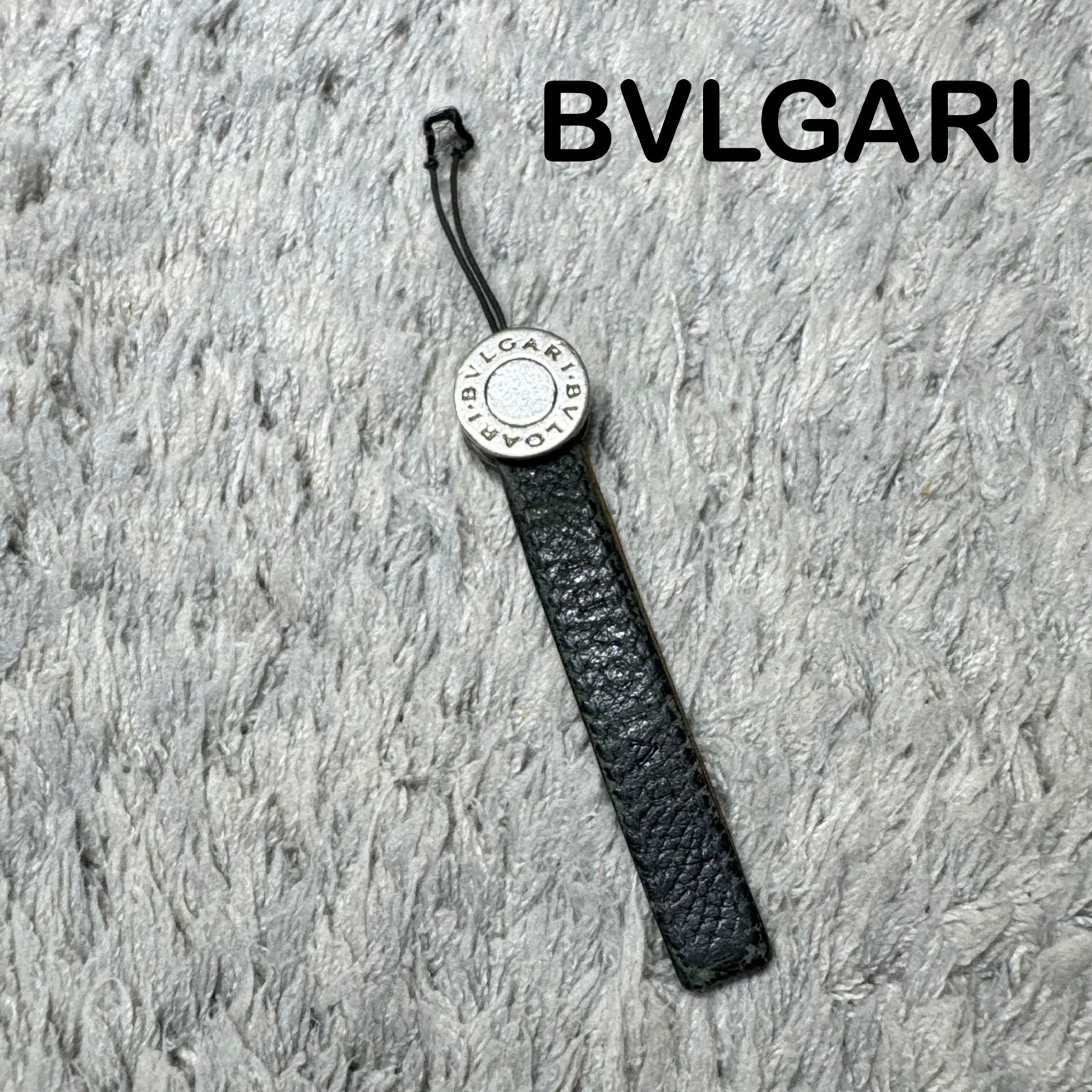 BVLGARI ブルガリストラップ ビーゼロワン レザー ブラック シルバー