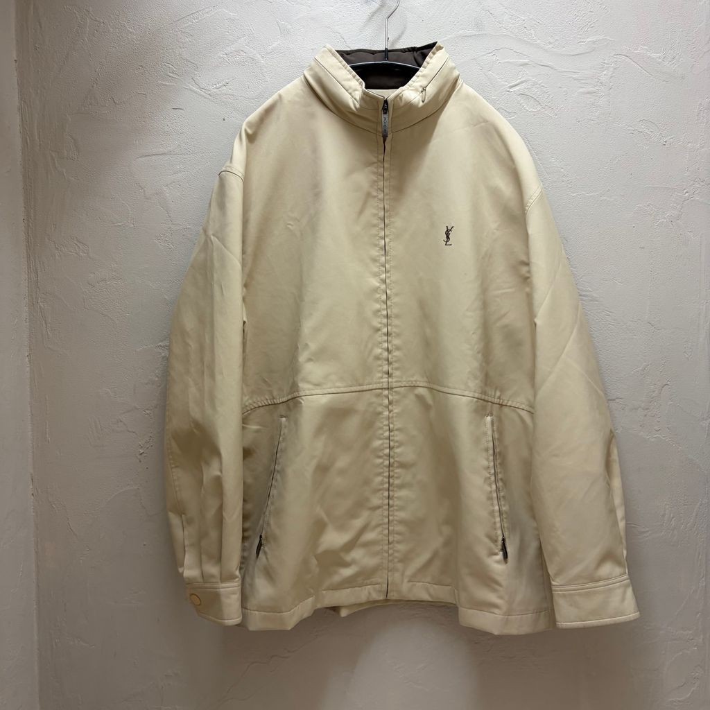 YVES SAINT LAURENT POUR HOMME イヴサンローランプールオム Logo Blouson ブルゾン ベージュ size:‐【代官山B07】