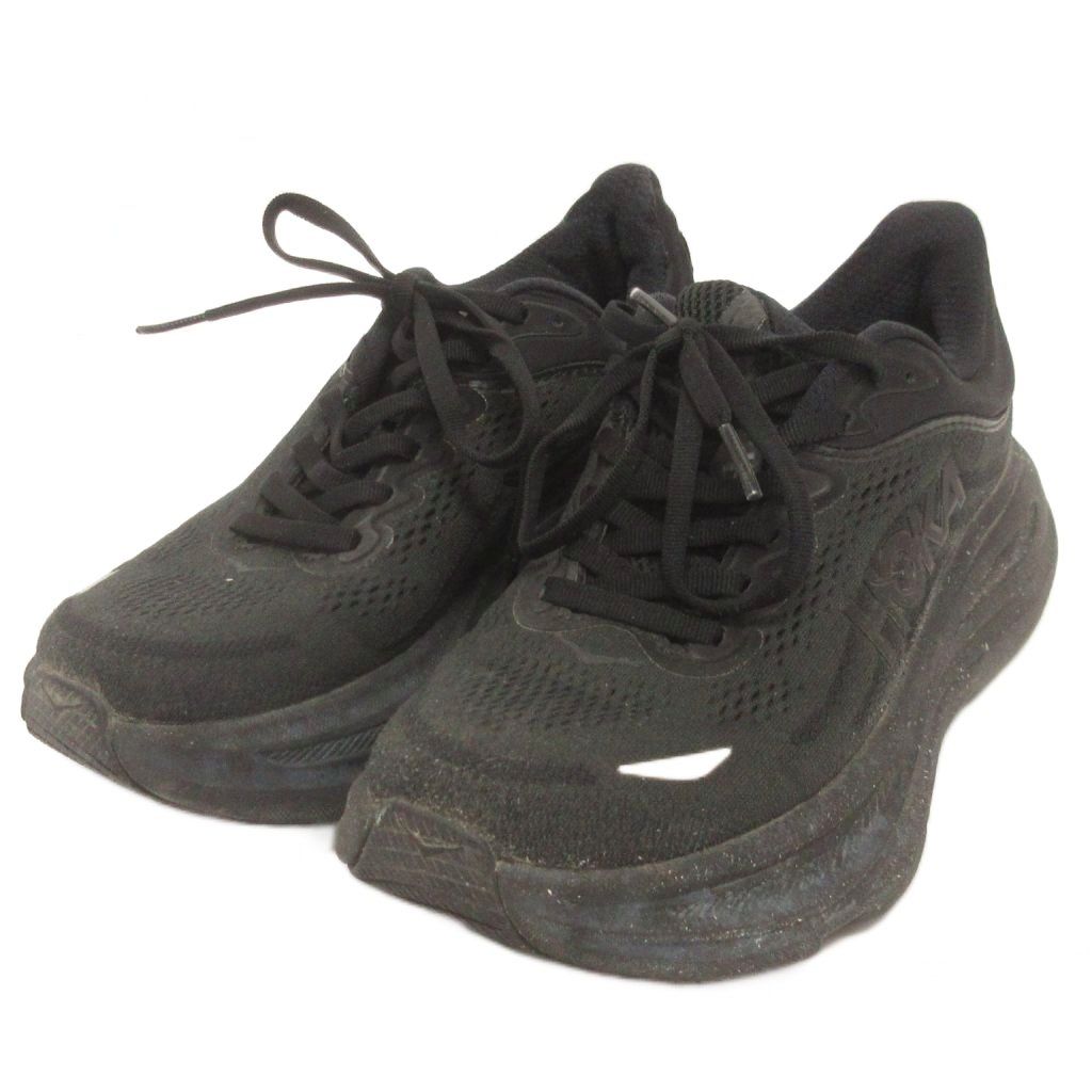 ホカオネオネ HOKA ONE ONE スニーカー ローカット レースアップ F27224L 黒 ブラック 23.0㎝ 6,734円
