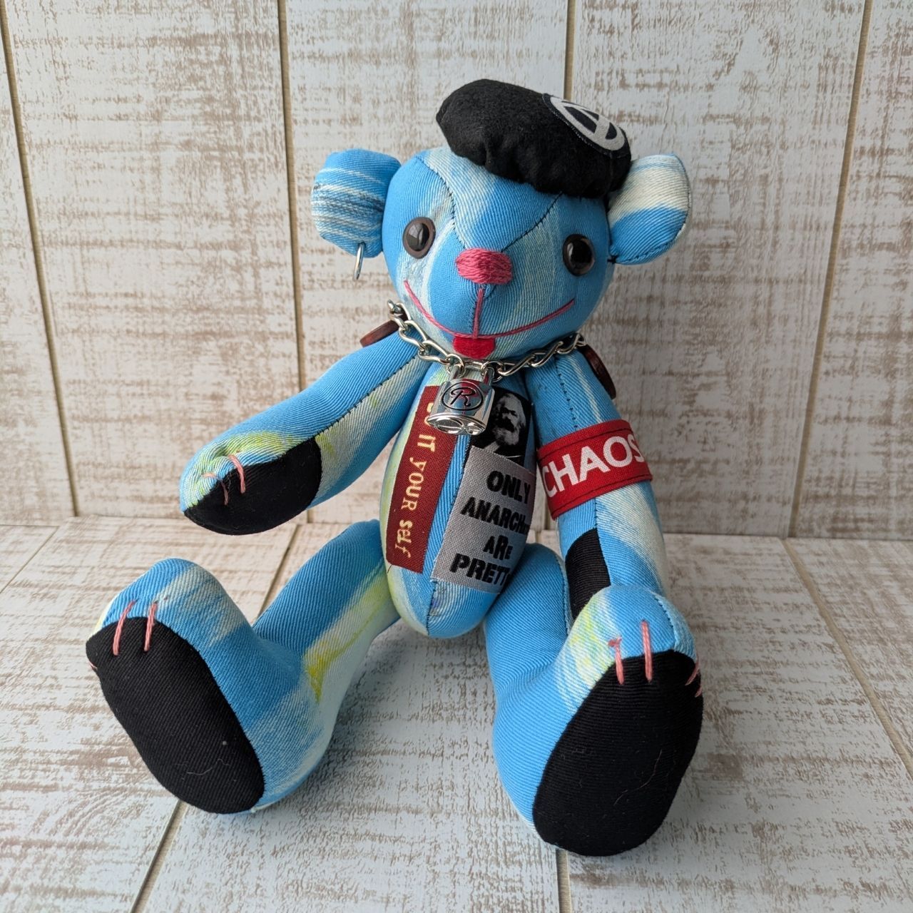 ANARCHY BEAR（２５ｃｍ）【moko* hand made bear】