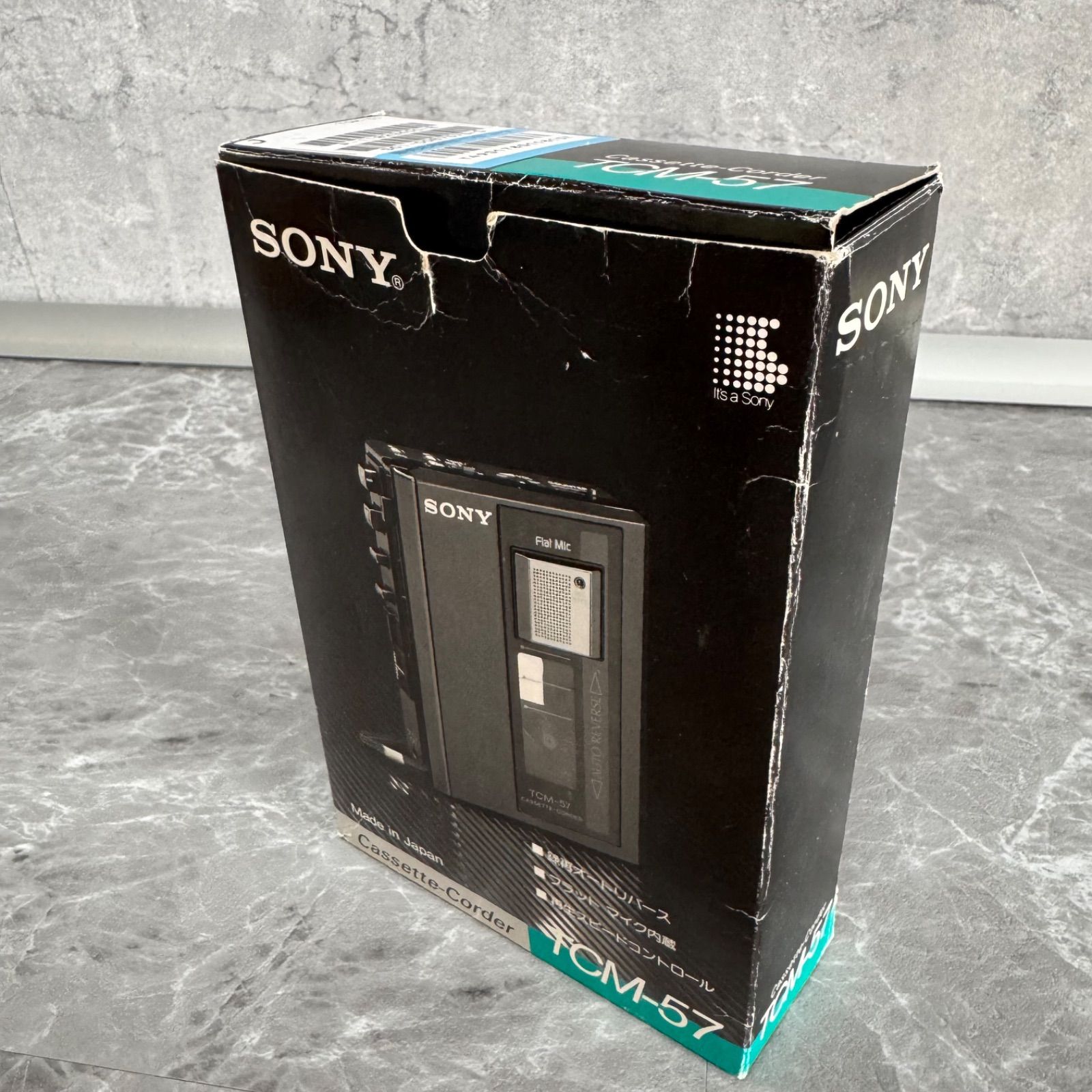 貴重・箱付き】SONY ソニー TCM-57 カセットプレーヤー オートリバース