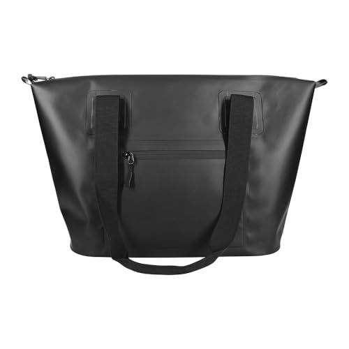 [オウルテック] 防水 ドライバッグ 大容量 20L IPX4 止水ファスナー 2Way【手提げ/肩掛け】 PVC素材 ポケット キーフック 型崩れ防止 スポーツ レジャー ブラック OWL-WPBAG11-BKt 1b98b27e