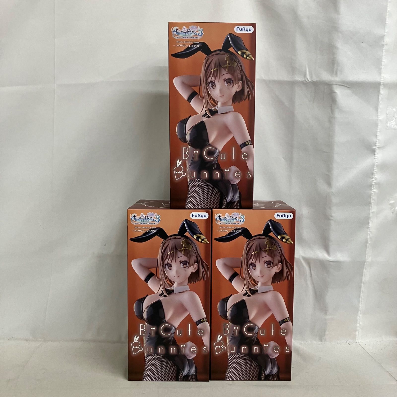 未開封　【ライザのアトリエ】ライザリン・シュタウト フィギュア　3点セット 未開封 ライザのアトリエ 3 BiCute Bunnies ライザリン・シャタウト