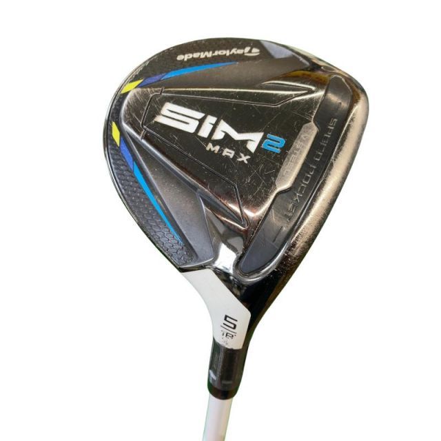 【中古】 テーラーメイド SIM2 MAX 5W フェアウェイウッド FW Speeder 661 EVOLUTION VII (フレックスS) メンズ 男性用 右利き 右用 Dランク ゴルフクラブ