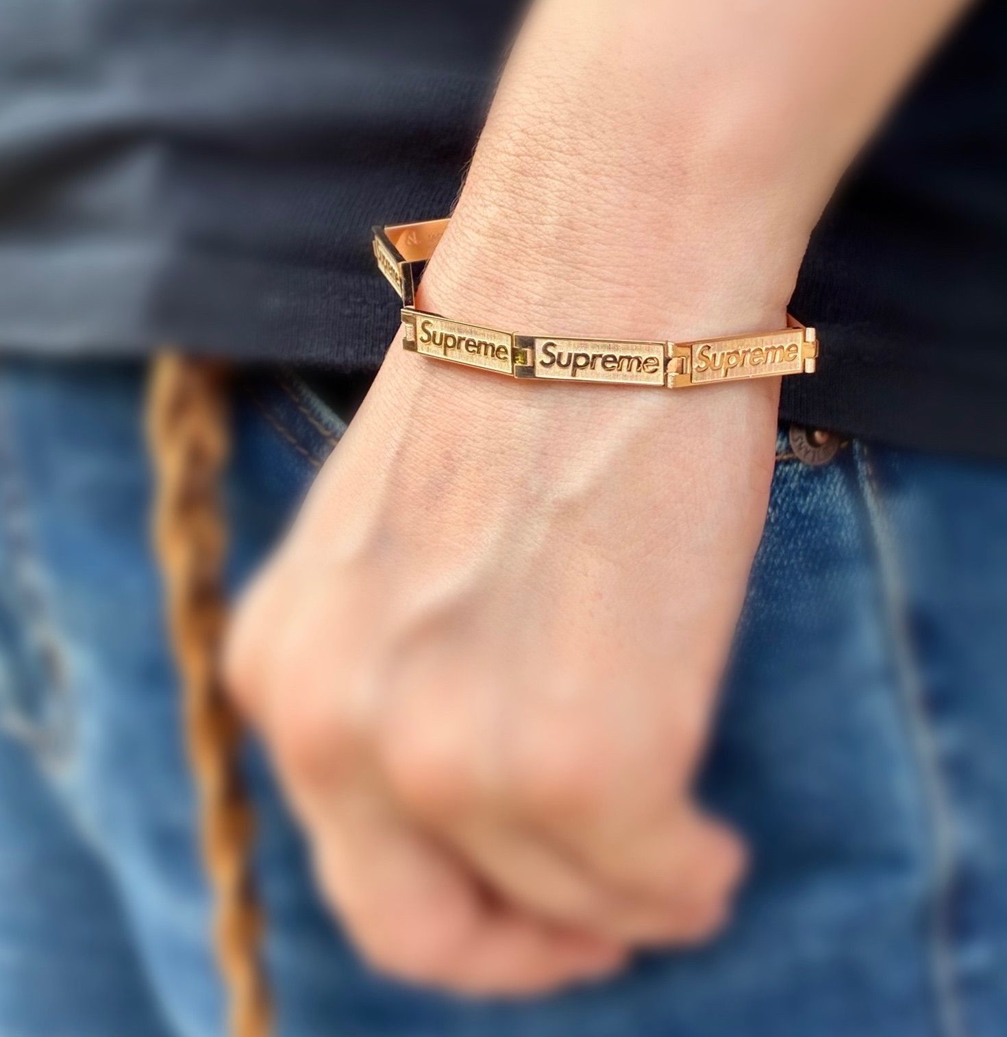 希少！supreme×Jacob&Co*14K*コラボブレスレット*シュプリーム - メルカリ