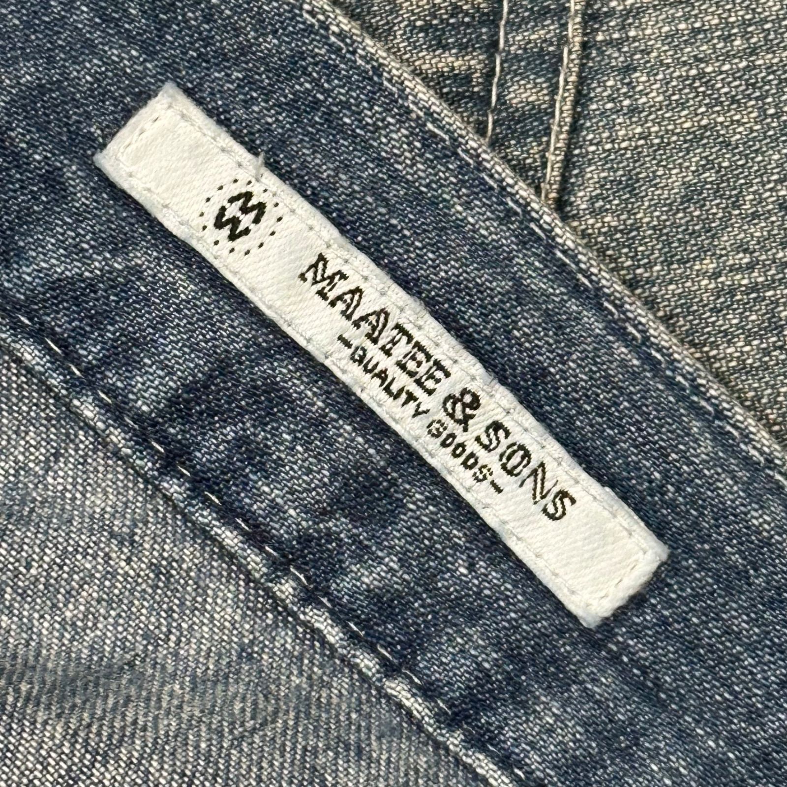 MAATEE & SONS(マーティーアンドサンズ) MILITARY DENIM VWASH PANTS