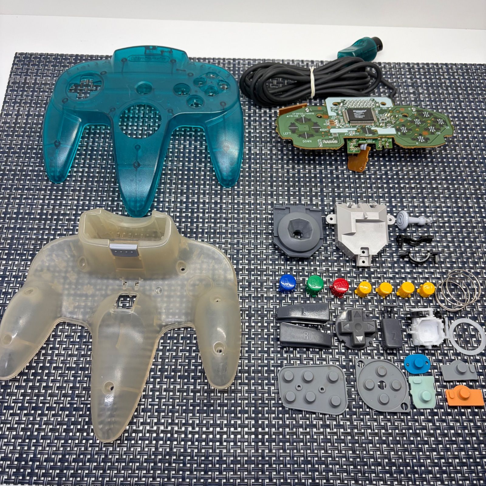 フルメンテナンス】ニンテンドー64 コントローラー クリアブルー h