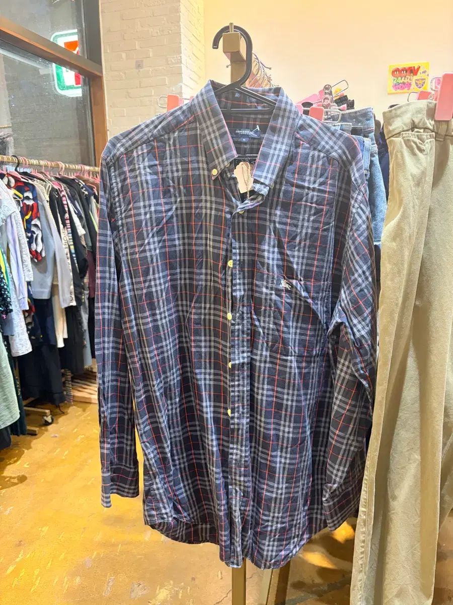 バーバリー チェック シャツ ネイビー 9,946円