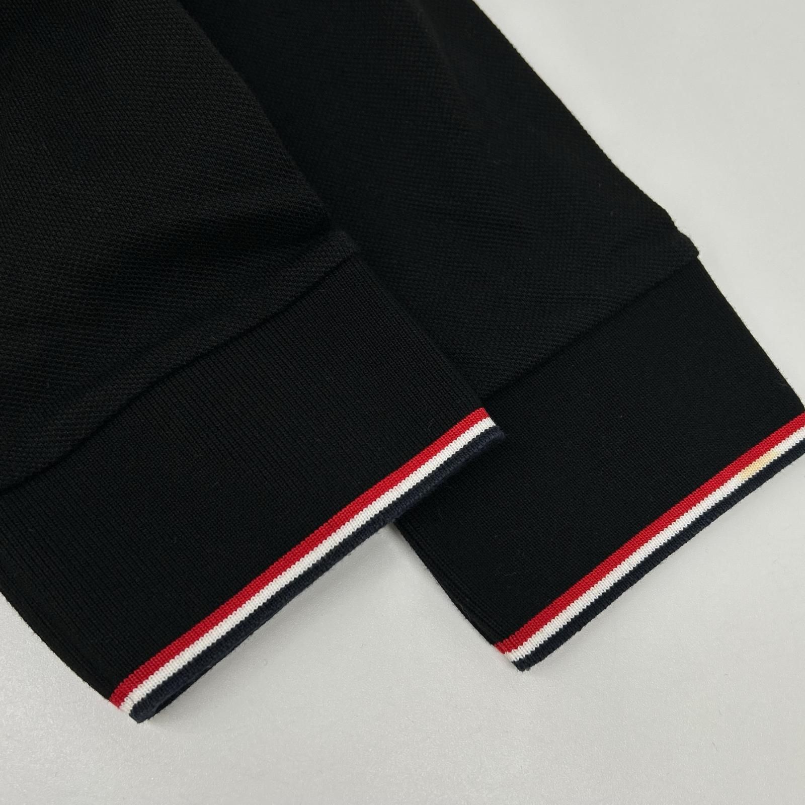 MONCLER モンクレール 21年ブラック MAGLIA POLO MANICA LUNGA
