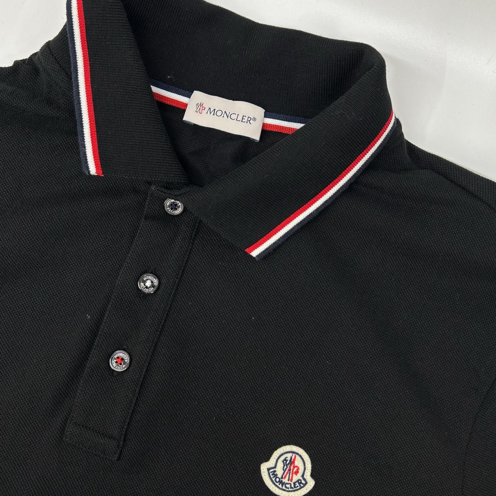 MONCLER モンクレール 21年ブラック MAGLIA POLO MANICA LUNGA