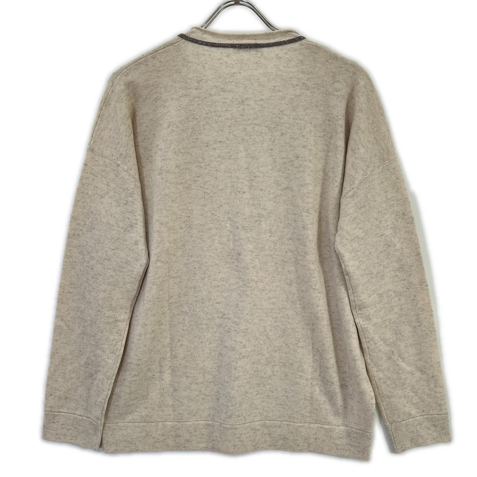 新品未使用☆ブルネロクチネリ BRUNELLO CUCINELLI モニーレ装飾 BRUNELLO CUCINELLI ブルネロクチネリ モニーレ装飾 Vネック カシミヤ
