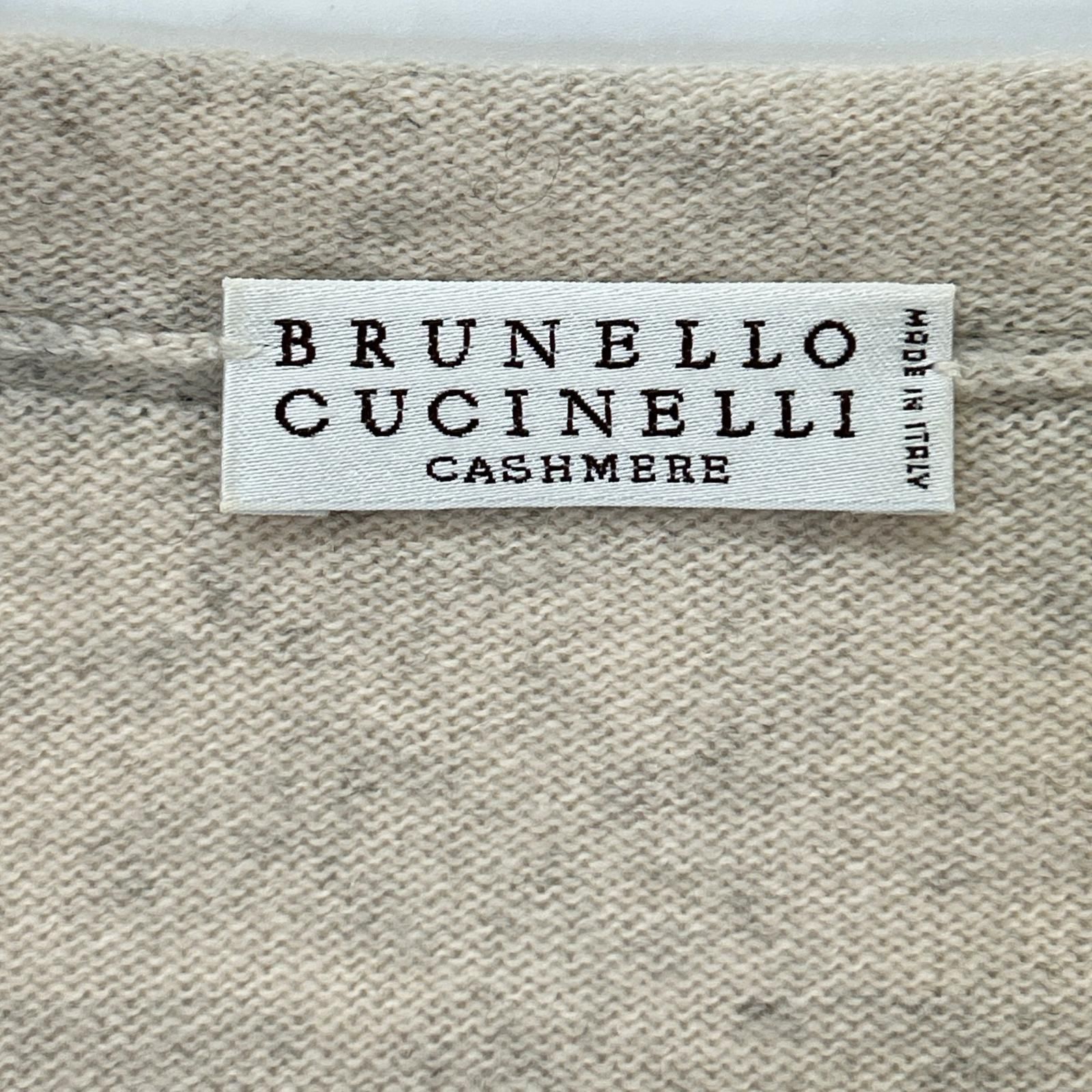 BRUNELLO CUCINELLI ブルネロクチネリ モニーレ装飾 Vネック カシミヤ