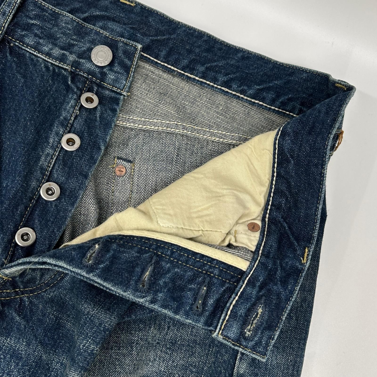 MINEDENIM マインデニム 2304-1007-85-322 ブルー L.Straight 5pocket ボタンフライデニムパンツ 9 MINEDENIM マインデニム 2304-1007-85-322 ブルー L.Straight 5pocket