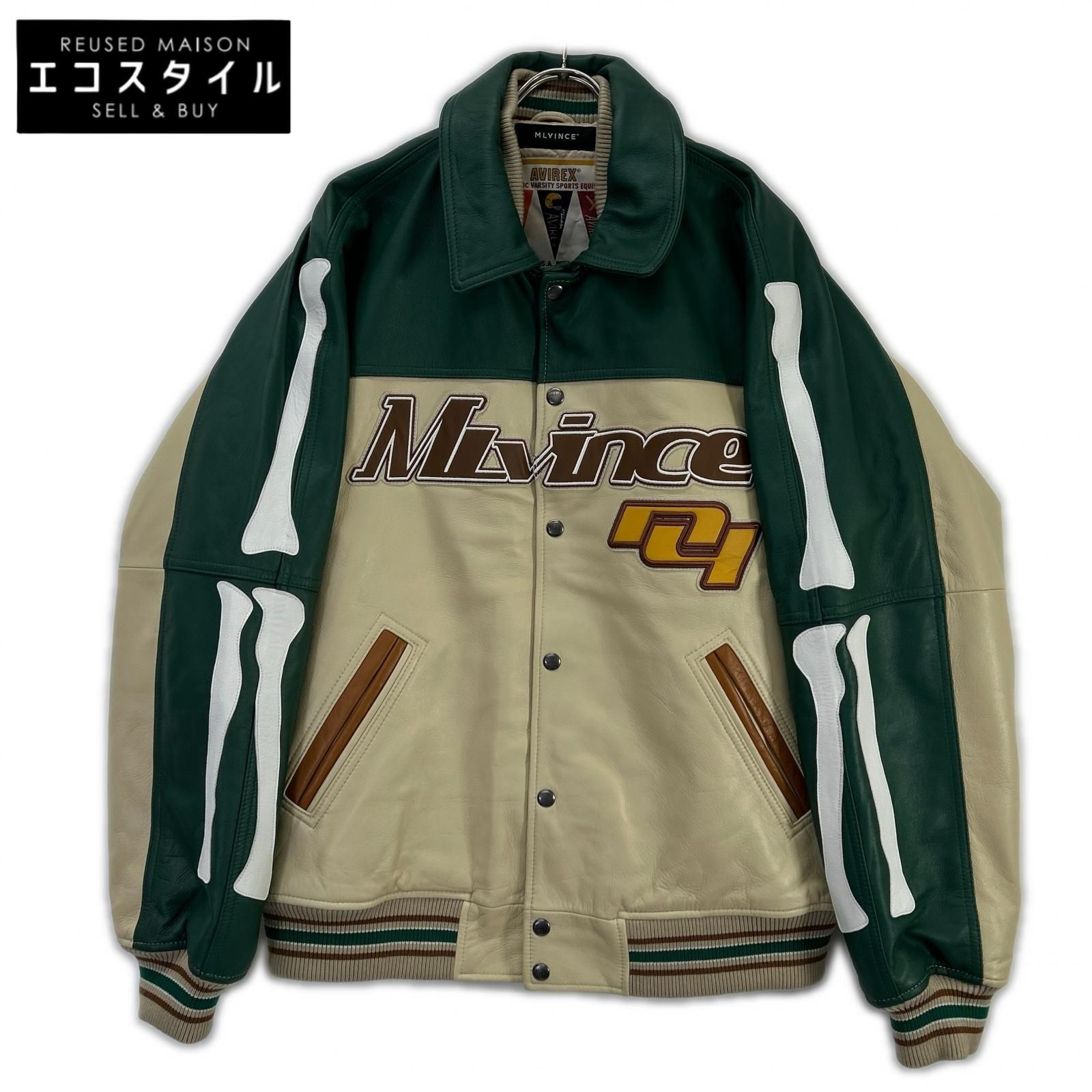 AVIREX　アヴィレックス　783ー3250095 MLVINCE LEATHER JACKET レザージャケット　XL