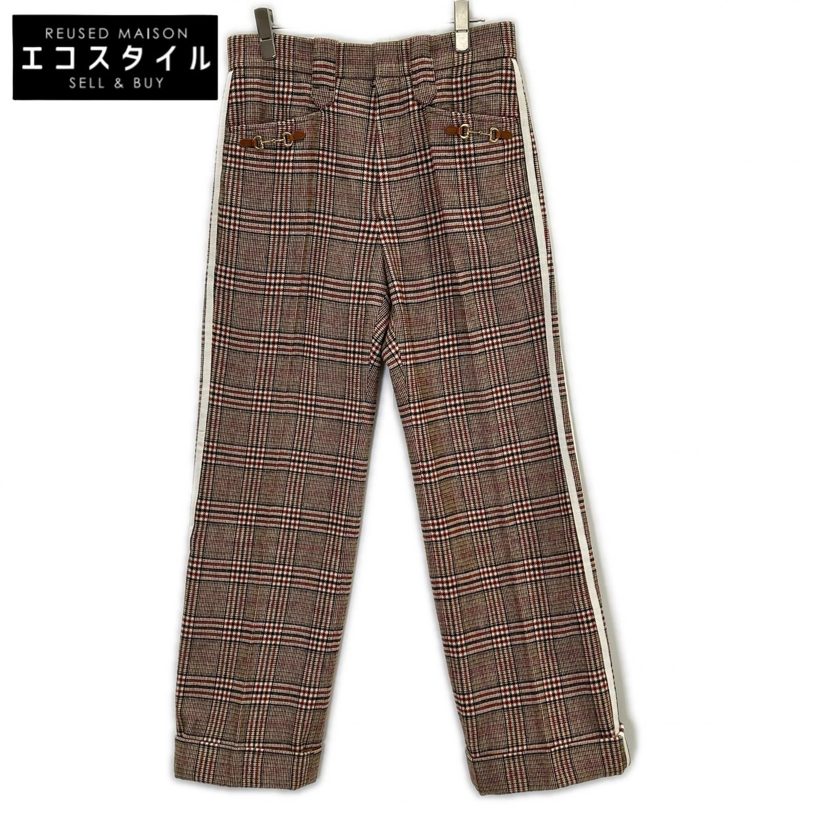 GUCCI グッチ ×アディダス ブラウン 696656 ホースビットウール