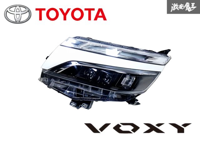 【点灯OK】トヨタ 純正 ZRR80W ZRR85W ヴォクシー 後期 LED ヘッドライト レンズ 左 左側 助手席側 ICHIKOH 28-240 K 即納