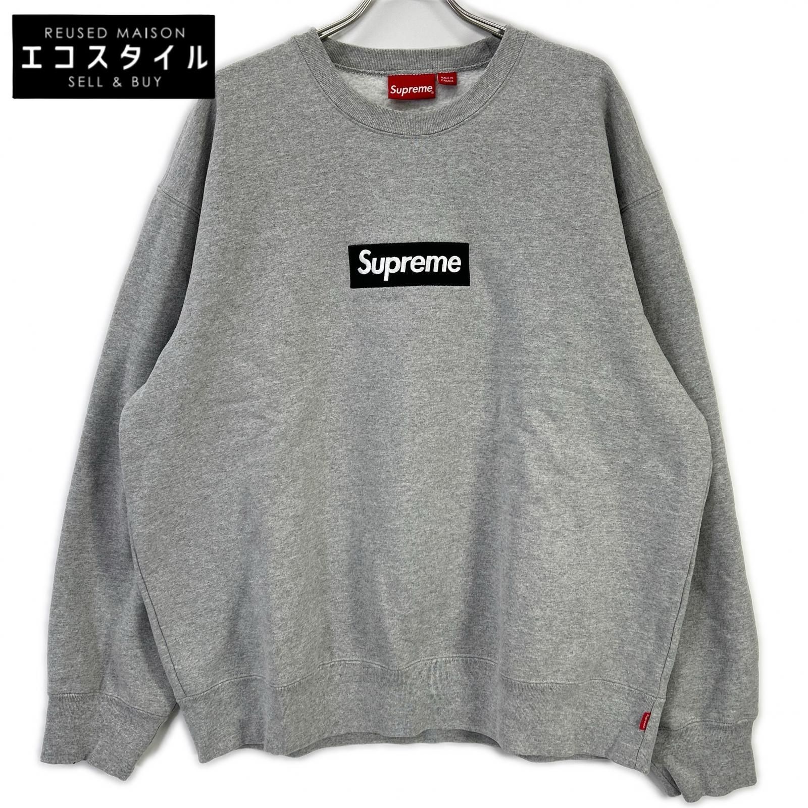 Supreme シュプリーム 22AW グレー Box Logo Crewneck XL - メルカリ