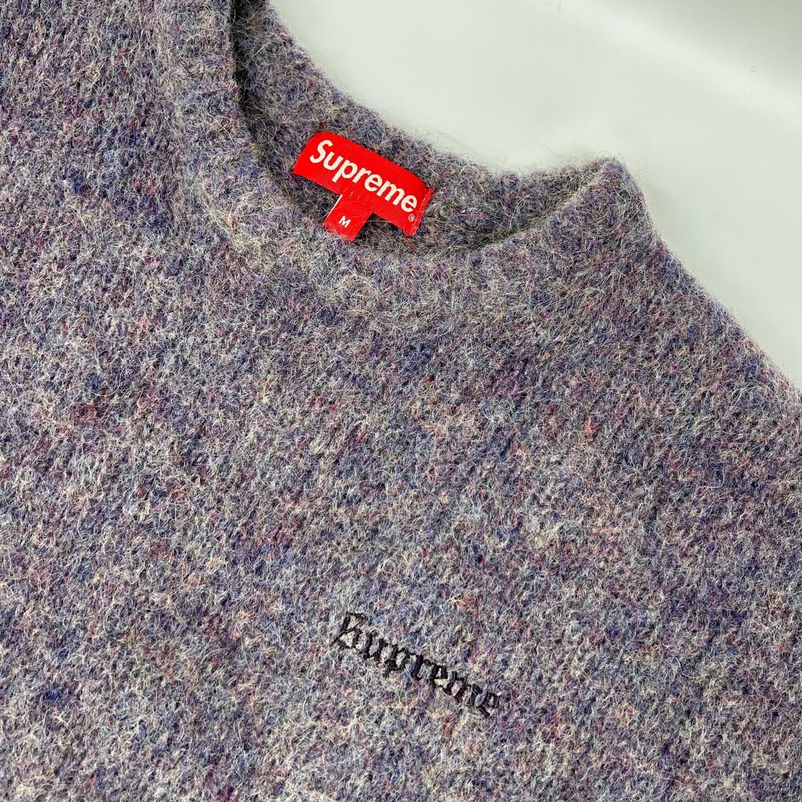 Supreme シュプリーム パープル モヘア ニット M - メルカリ