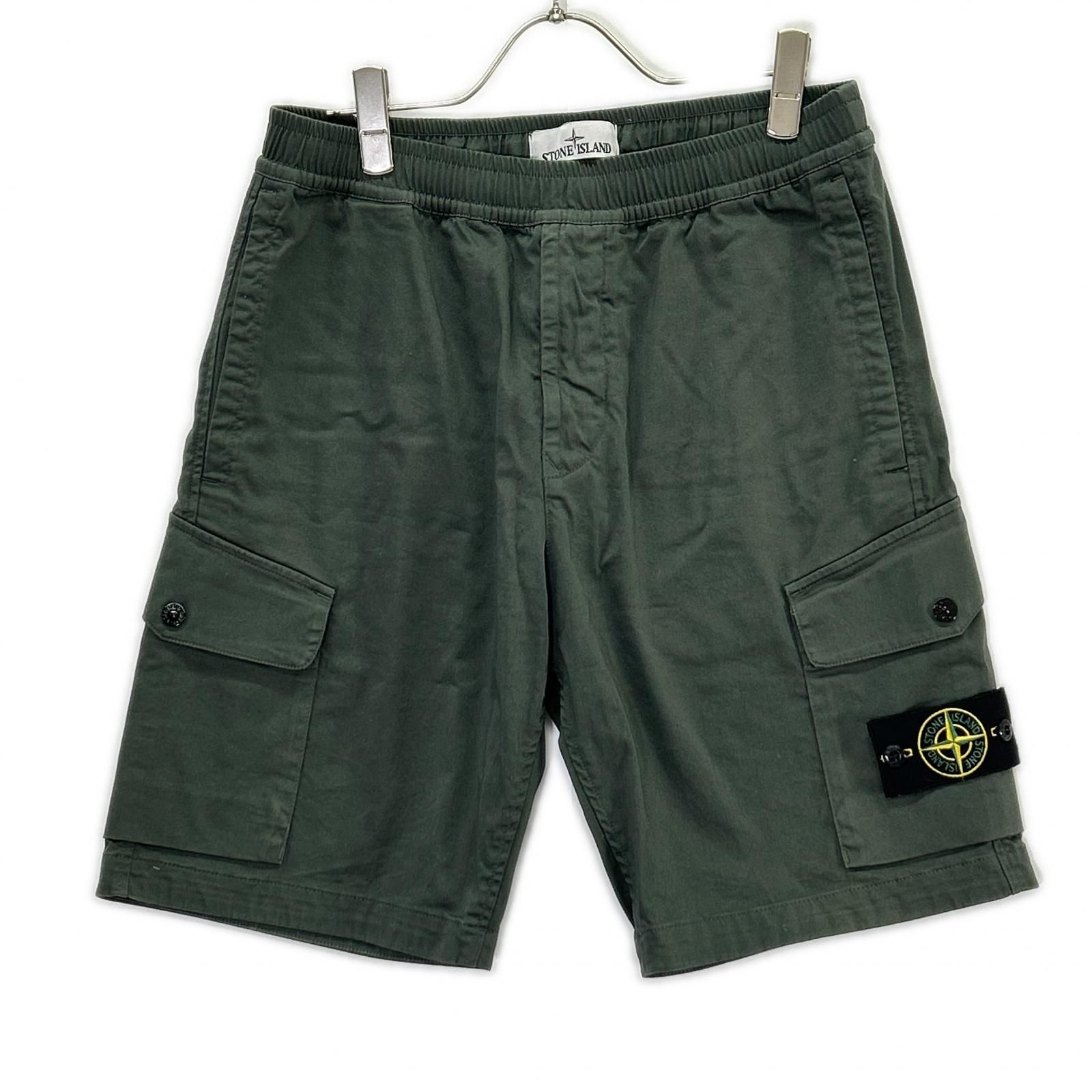 STONE  ストーンアイランド ハーフ パンツ カーキ 30 STONE ISLAND ストーンアイランド 8015L0312 カーキ ショートパンツ 30
