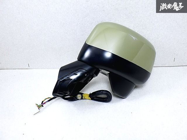 【動作OK】ホンダ 純正 JJ1 N-VAN Nバン ドアミラー サイドミラー 電動格納 7ピン 左 左側 GY33M ガーデングリーンメタリック 即納