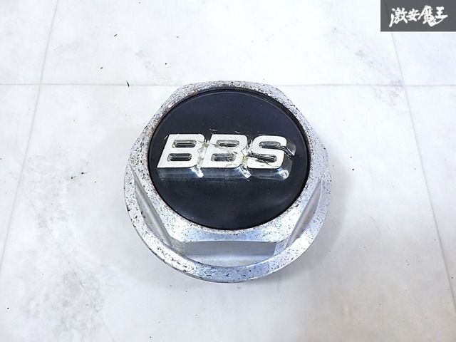 BBS RS RZ ホイール ネジ式 ホイールキャップ センターキャップ 1枚 銀文字 黒背景 直径10cm 09.24.036 即納