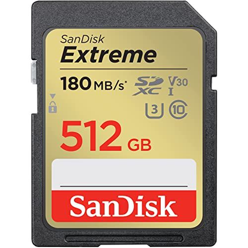 SanDisk (サンディスク) 512GB Extreme (エクストリーム) SDXC UHS-I メモリーカード - C10/U3/V30/4K/UHD SDカード - SDSDXVV-512G-GNCINyu 24,010円