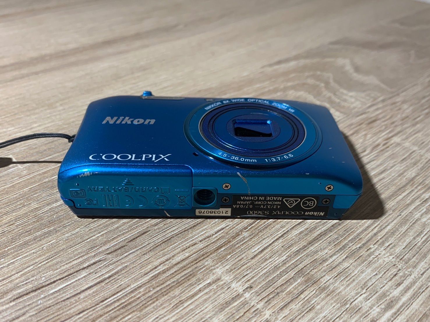 2272 Nikon COOLPIX S3600 スカイブルー ジャンク品 デジカメ【ネ