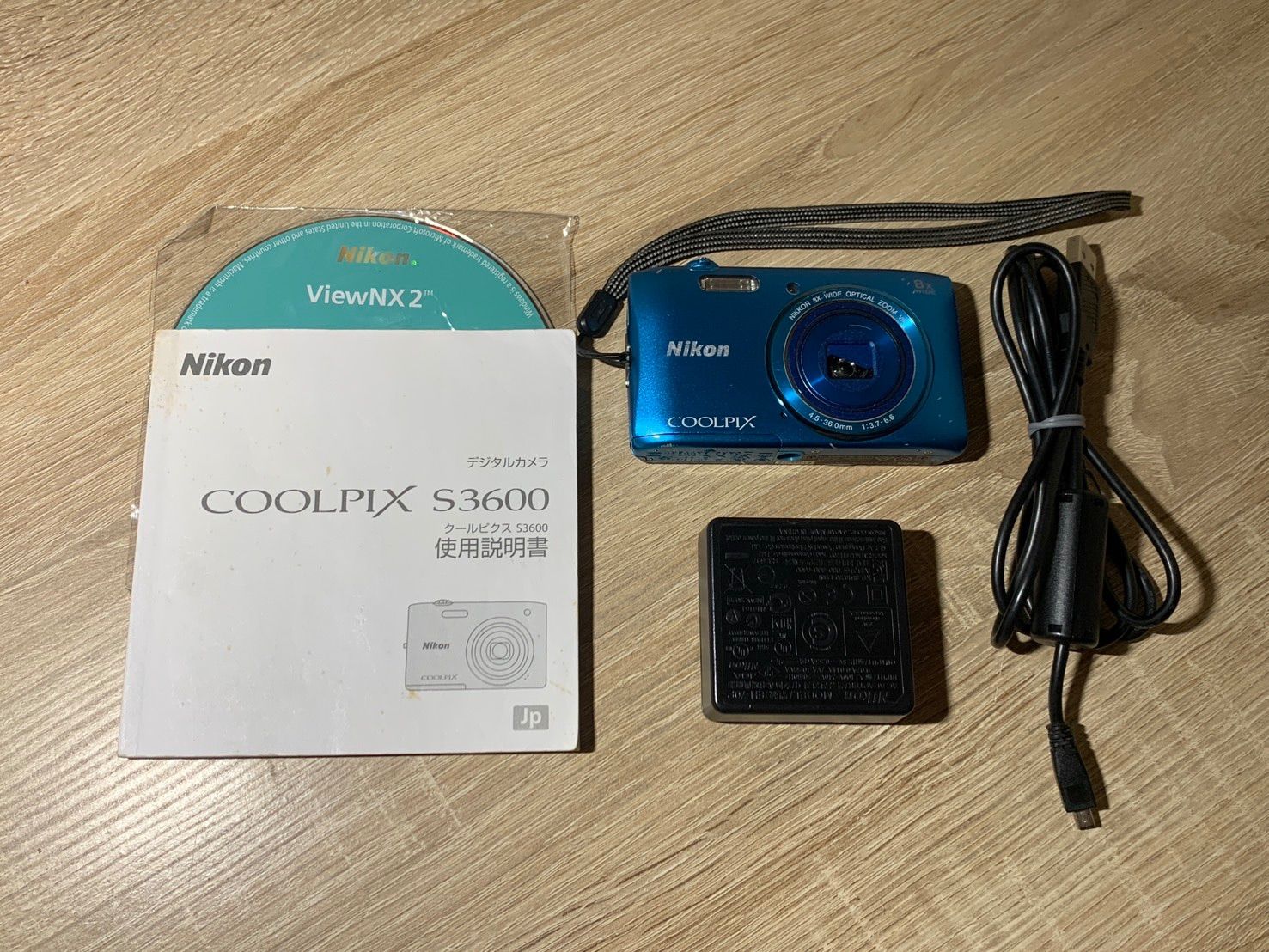 【ジャンク品】Nikon COOLPIX S3600 2272 Nikon COOLPIX S3600 スカイブルー ジャンク品 デジカメ【ネ